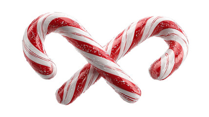 Candy canes festive treat symbol of Christmas joy high resolution PNG sweet holiday clipart for seasonal design branding and social media
