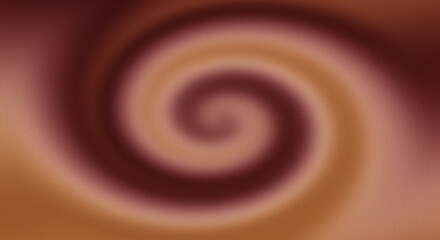 Abstract chocolate spiral fractal background with smooth swirls and creamy textures