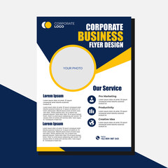 Business flyer background vector 