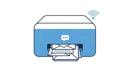 Effortlessly print documents wirelessly and send messages with this modern, connected printer delivering efficiency and convenience for your home or office needs.
