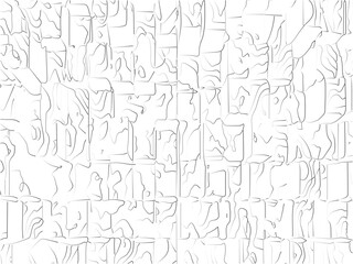 Fototapeta premium White background topography contour map with black curve lines. Abstract Topographic background. Geographic line map. Wavy pattern design.