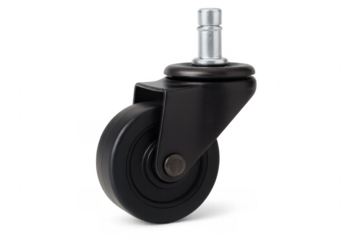 Office chair caster wheel replacement part transparent background