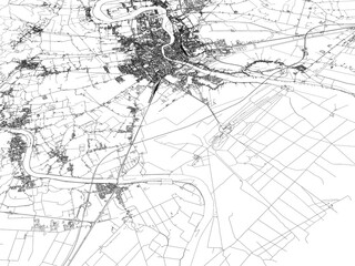 Naklejka premium 3D illustration of city and urban in Pisa Italy