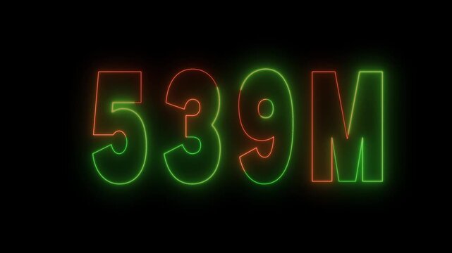 Nembar milion horizontal icon – 1m number symbol for followers and finance