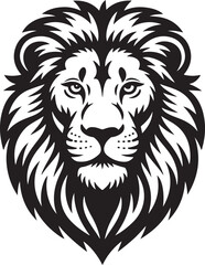 Lion Silhouette Vector | King of Jungle Animal Illustration