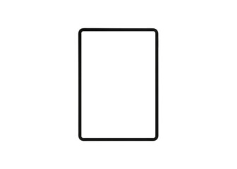 Tablet isolated on transparent background for mockup design