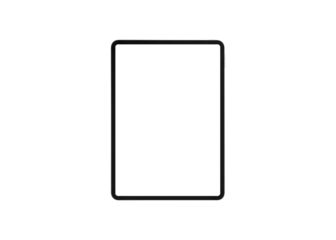 Tablet isolated on transparent background for mockup design
