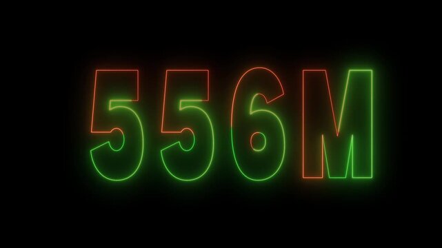 Nembar milion horizontal icon &ndash; 1m number symbol for followers and finance.Million number horizontal vector icon &ndash; 1m sign for social media and business analytics.