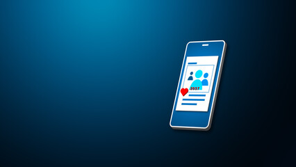 Smartphone receiving thousands of likes on social media profile, concept of online popularity, digital engagement, and mobile interaction