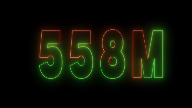 Nembar milion horizontal icon &ndash; 1m number symbol for followers and finance.Million number horizontal vector icon &ndash; 1m sign for social media and business analytics.