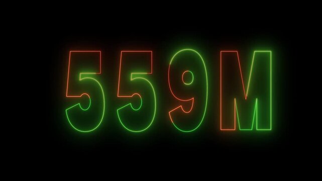 Nembar milion horizontal icon &ndash; 1m number symbol for followers and finance.Million number horizontal vector icon &ndash; 1m sign for social media and business analytics.