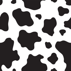 Classic Black and White Cow Print Pattern