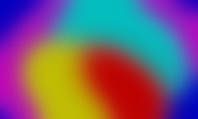 Vibrant abstract gradient of blended colors with pixelated texture