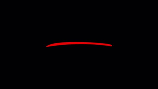 Smooth red stroke text highlight video animation