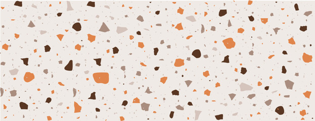 Speckle Terrazzo background. Abstract pattern with colorful stone. Marble floor texture. Classic paving design. Modern vector illustration. Vintage vector illustration.