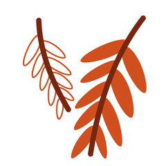 Leaves Branch Cartoon