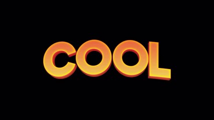 3D cool bouncing text animation video - Powered by Adobe