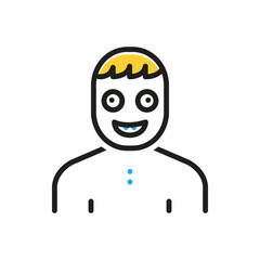Multi color icon for syndrome