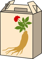 vector illustration of a gift box