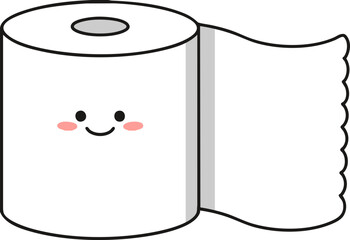 illustration of a toilet roll