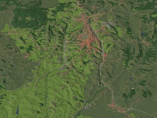 Obraz premium 3D illustration of city and urban in Siena Italy