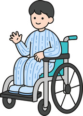 boy in wheelchair