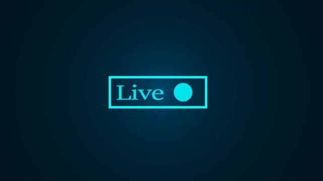 live streaming symbol and multimedia broadcasting streaming icon