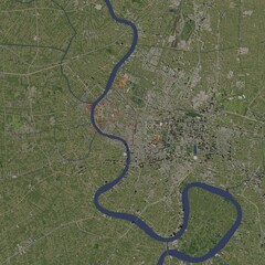 Fototapeta premium 3D illustration of city and urban in Bangkok Thailand