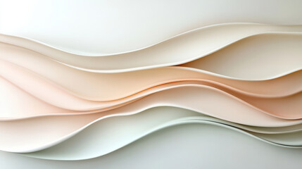 Fototapeta premium Elegant abstract liquid flow in pastel tones creates smooth, calming effect