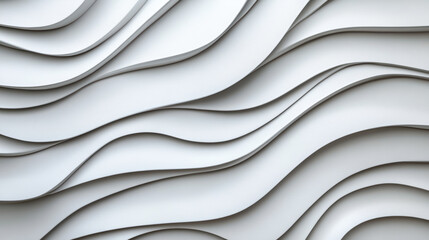 Obraz premium Textured waves create modern, elegant backdrop with soft curves and shadows