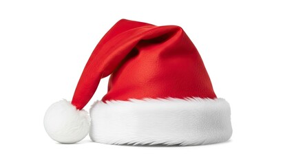 Festive Santa Hat - A Symbol of Christmas Cheer and Holiday Spirit.