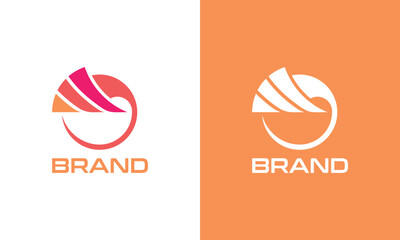 Red circular abstract logo with a swirl pattern forming motion and balance, representing energy, movement, and creativity.