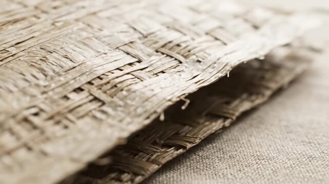 Close-up of ancient papyrus texture and weave detail.