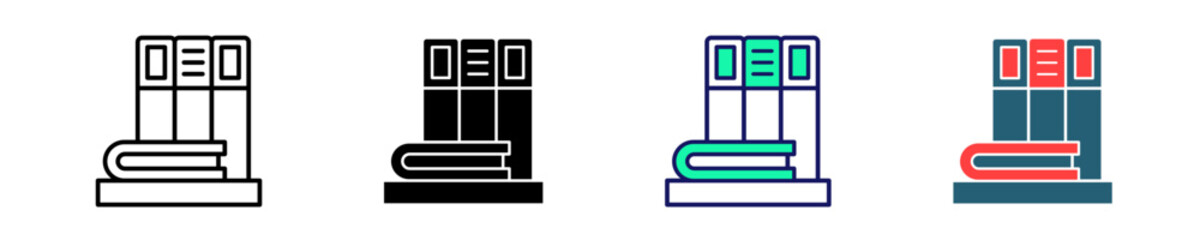 Library  Icon Set Multiple Style Collection