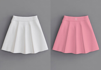 Stylish Skirt Mockup In Pastel Colors PSD