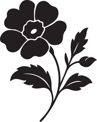 Obraz premium black and white flower