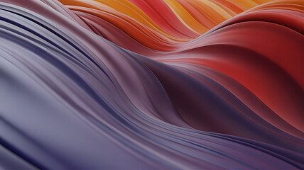 Abstract waves of color flowing together