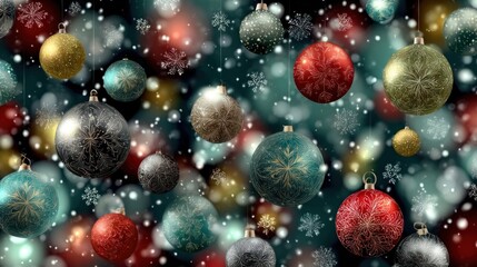 Background with Christmas balls