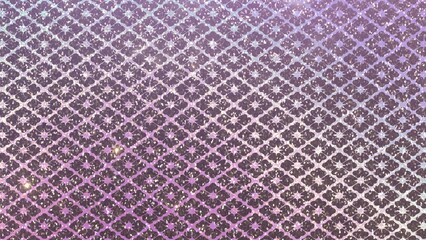 【和柄・花菱】花菱（はなびし）のキラキラ和柄パターン背景 | ホログラム・グリッターテクスチャ