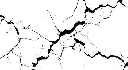 Texture for Destruction or Decay Theme. Cracked Wall Texture Background