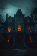 halloween night in the city