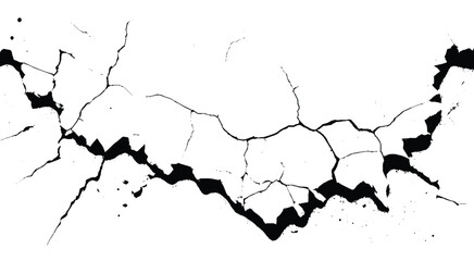 Earthquake Fault Line Background. Abstract Ruptured Wall Detail