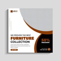 Luxurious Furniture Sale social media Instagram post Template