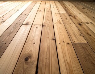 Light Brown Wooden Floorboards Background Texture
