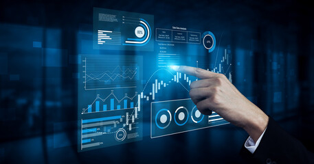 Sales data analysis dashboard showing performance, trends, and insights. Sales data tracks growth,...