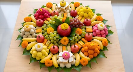 Exotic Fruit Platter - A Colorful and Delicious Display.