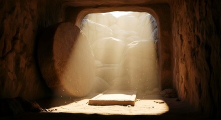 Empty Tomb of Jesus Christ Resurrection.