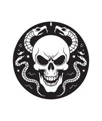 Minimal Evil Tattoo Design &ndash; Simple Dark Art Symbol with Gothic Aesthetic