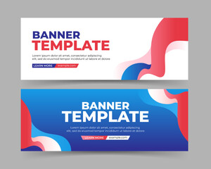 Abstract banner template design