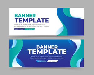 Abstract banner template design